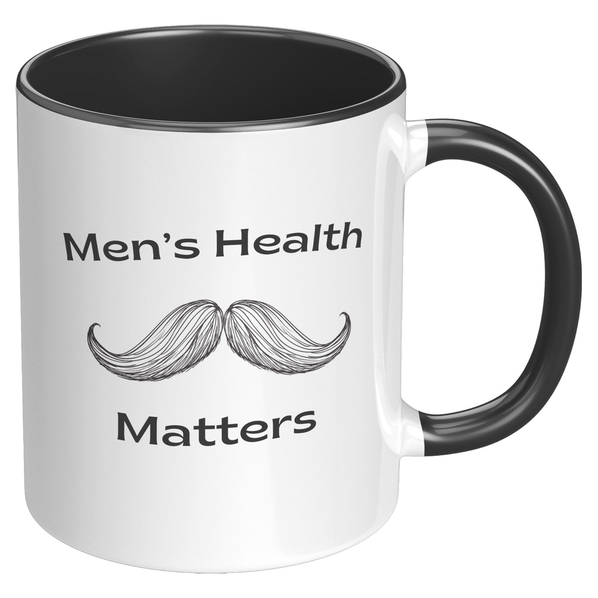 11oz Accent Mug Movember Men's Health Matters Right-Handed Moustache #2