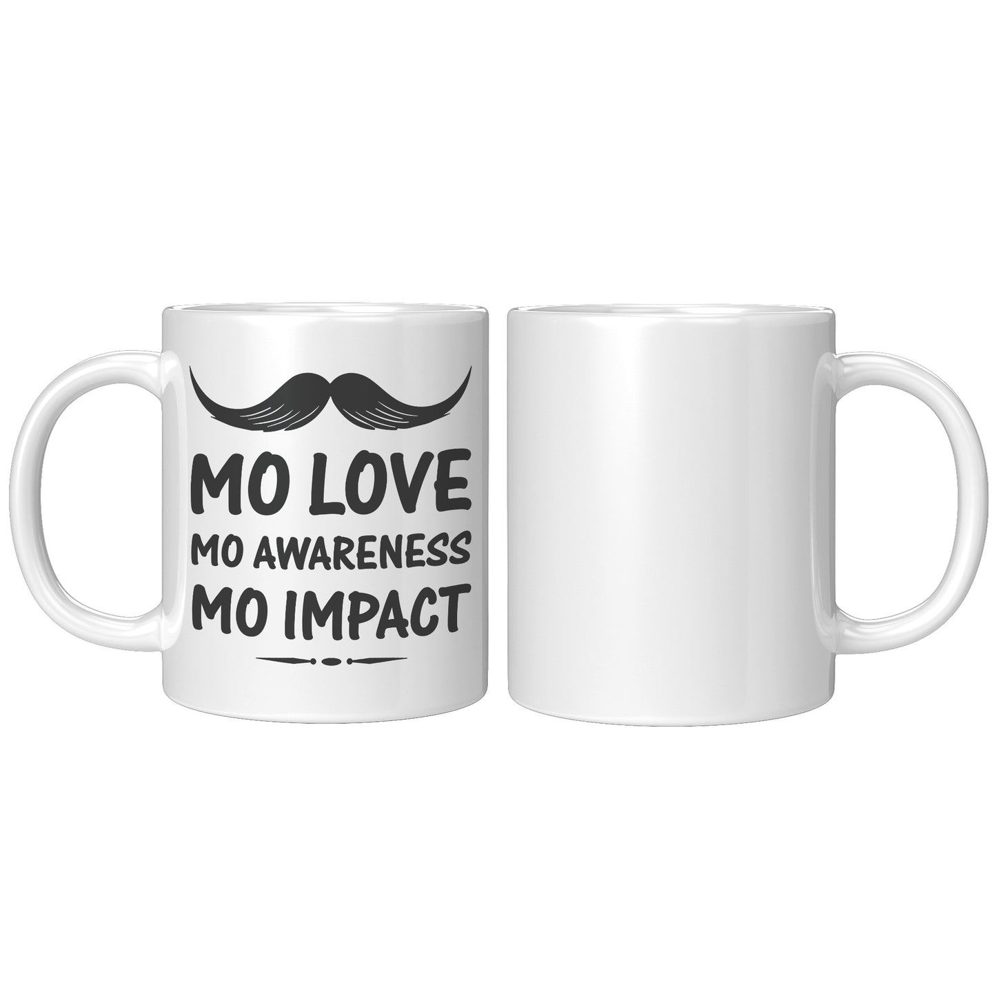 11oz Accent Mug Movember Mo Love Mo Awareness Mo Impact Left-Handed