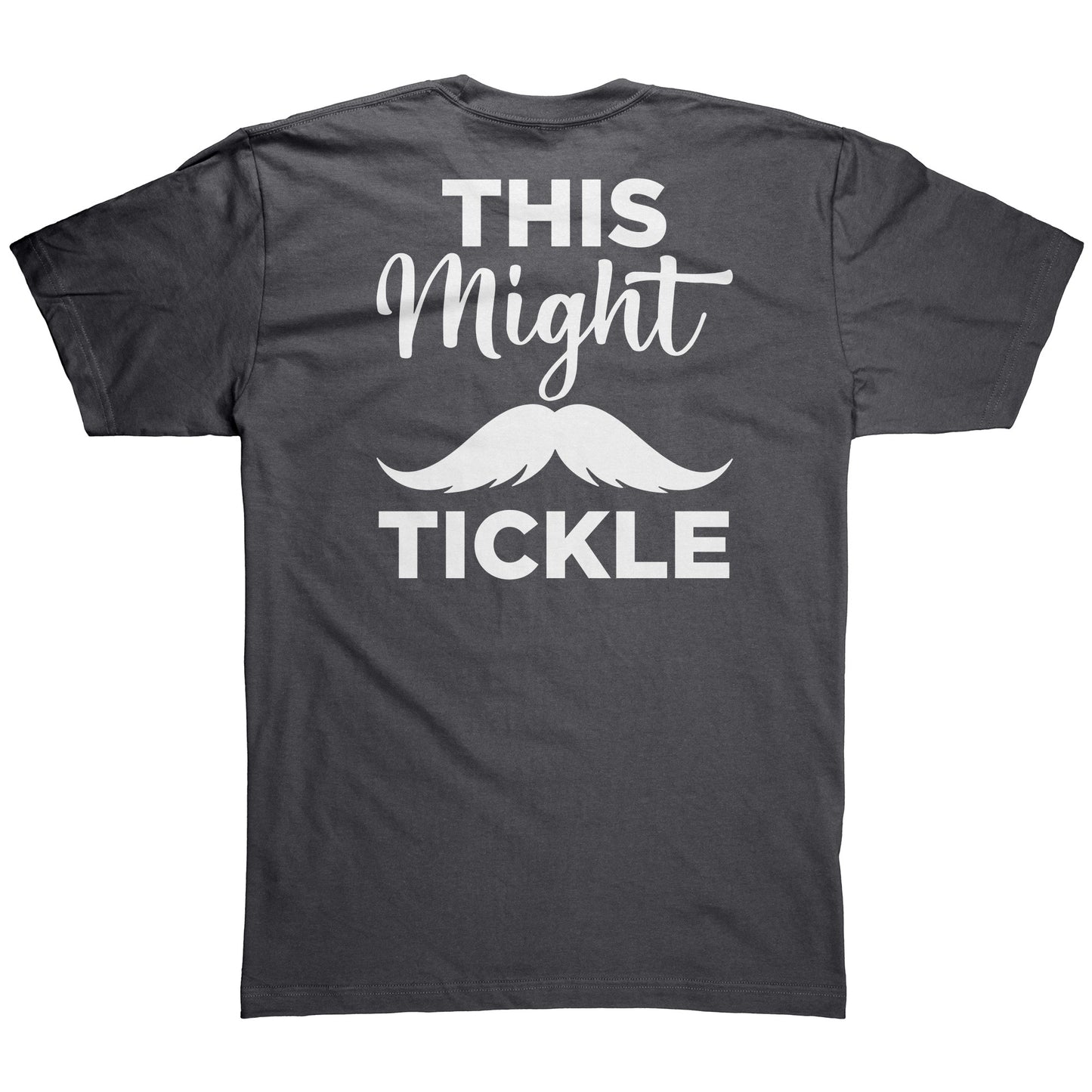 American Apparel Mens Shirt Movember This Might Tickle Back & Front Print