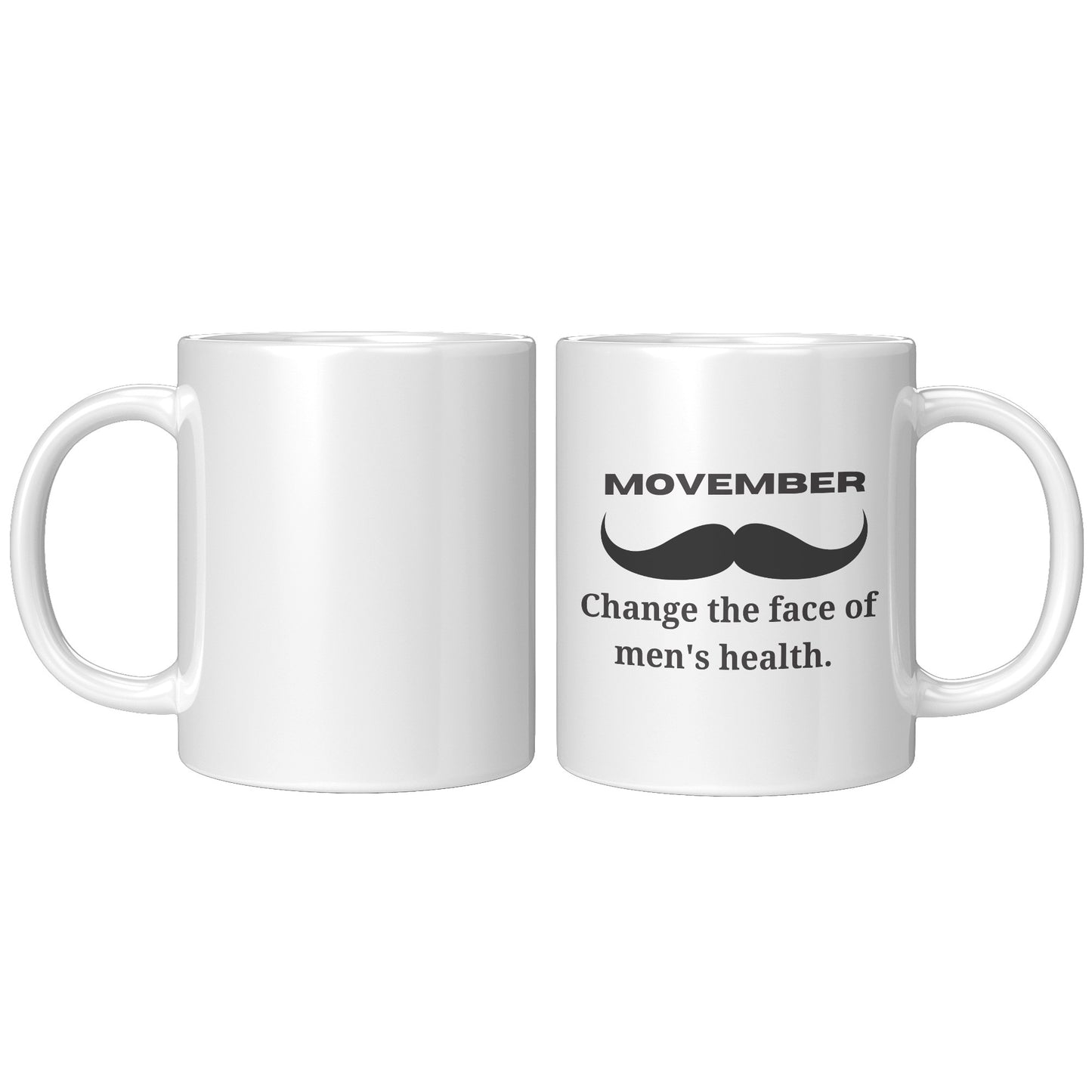 Mug Movember Change The Face Of Men's Health Right-Handed