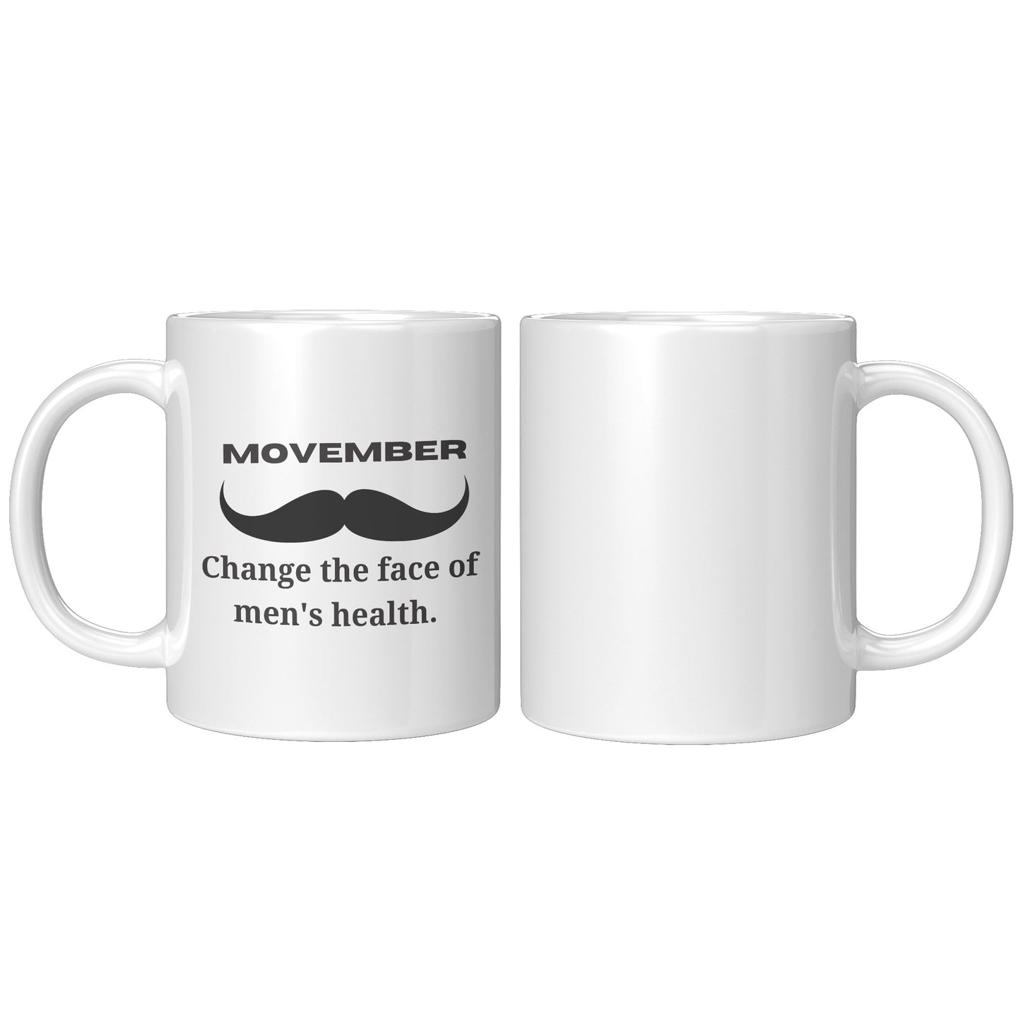Mug Movember Change The Face Of Men's Health Left-Handed
