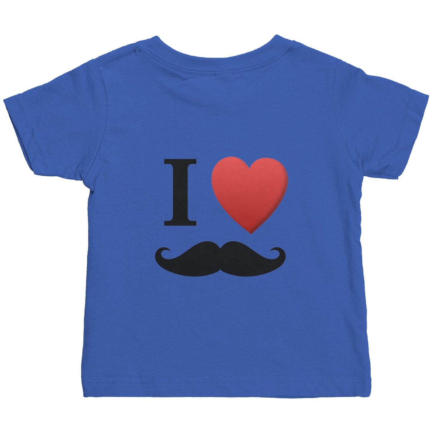 Rabbit Skins Infant Shirt Movember Moustache Month For Respect Front + Back I Love Moustache