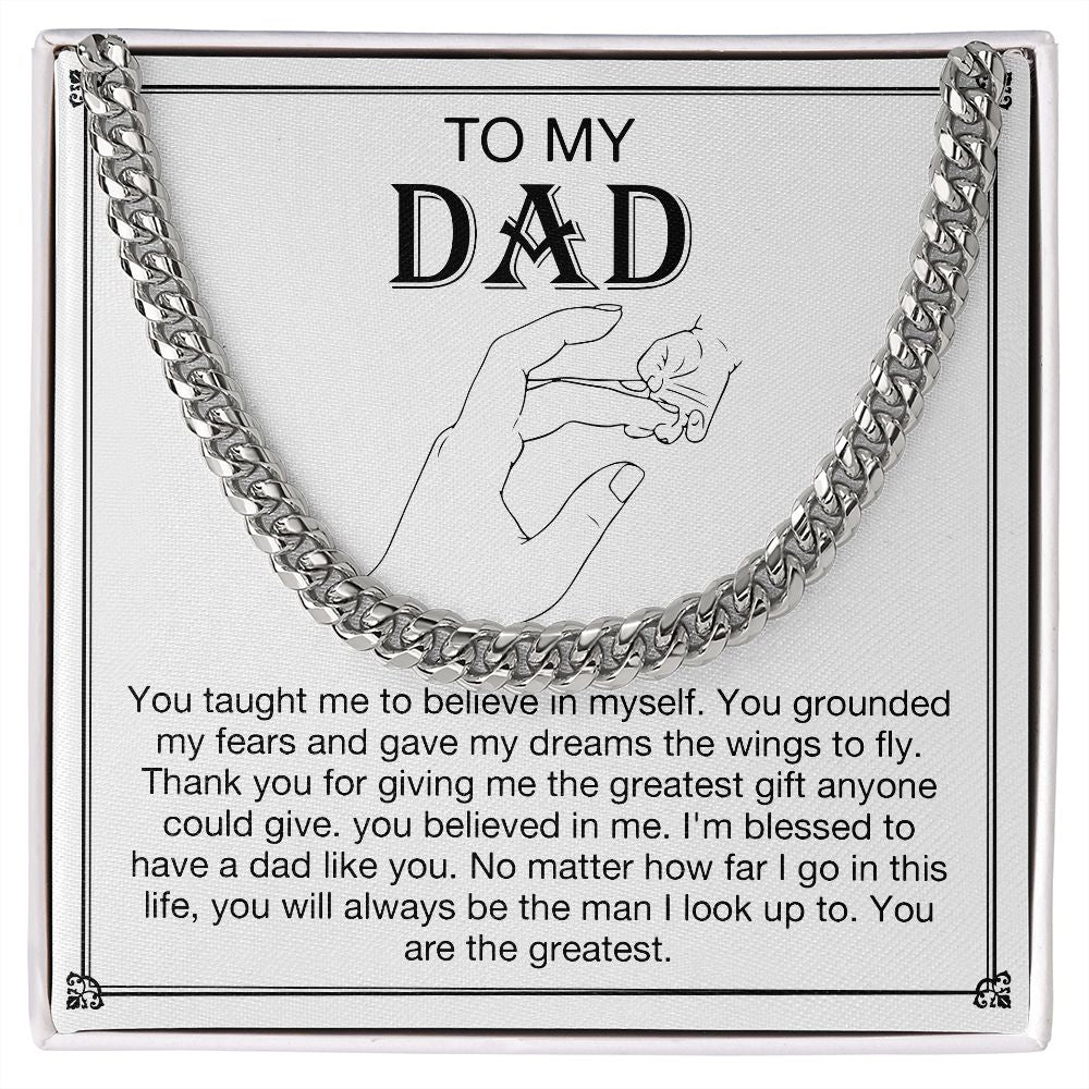 To my DAD - You taught me to believe in myself. You grounded my fears and gave my dreams the wings to fly. Thank you for giving me the greatest gift anyone could give. You believe in me. I'm blessed to have a dad like you. No matter how far I go in this life, you will always be the man I look up to. You are the greatest. Get your father's Day gift or birthday present for you dad at 50% discounts with Emporium Discounts