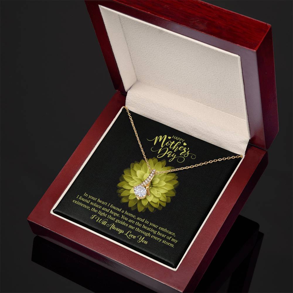 Happy Mother's Day Alluring Beauty Necklace (Yellow & White Gold Variants)