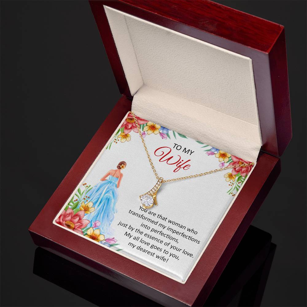 Shopping for the perfect gift for your significant other? Emporium Discounts offers a Forever Love Necklace made of White Gold 14k or Yellow Gold 18k at a 50% discount--find the perfect present today! To My Wife, You are that woman who transformed my imperfections into perfections, just by the essence of your love. My all love goes to you, my dearest wife!