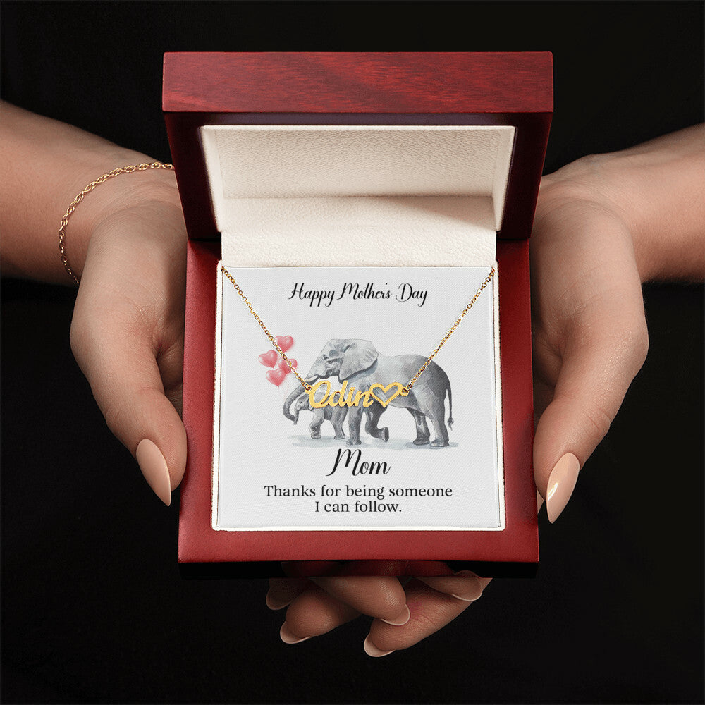 Name Necklace + Heart Character