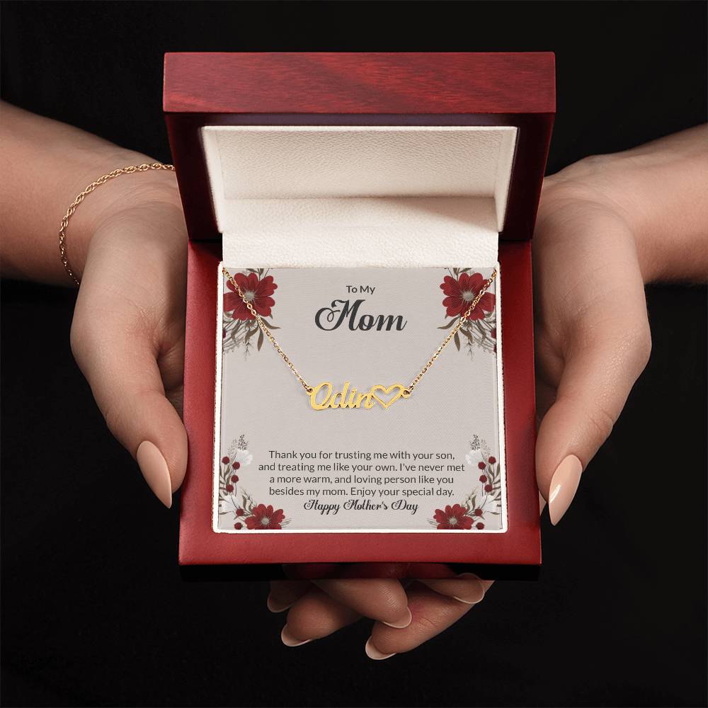 Name Necklace + Heart Character