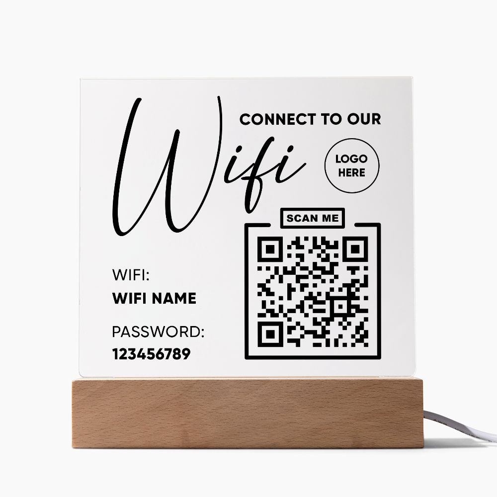 Connect To Our Wifi with Logo Scan Me - Qcode - Wifi name and password Emporium Discounts