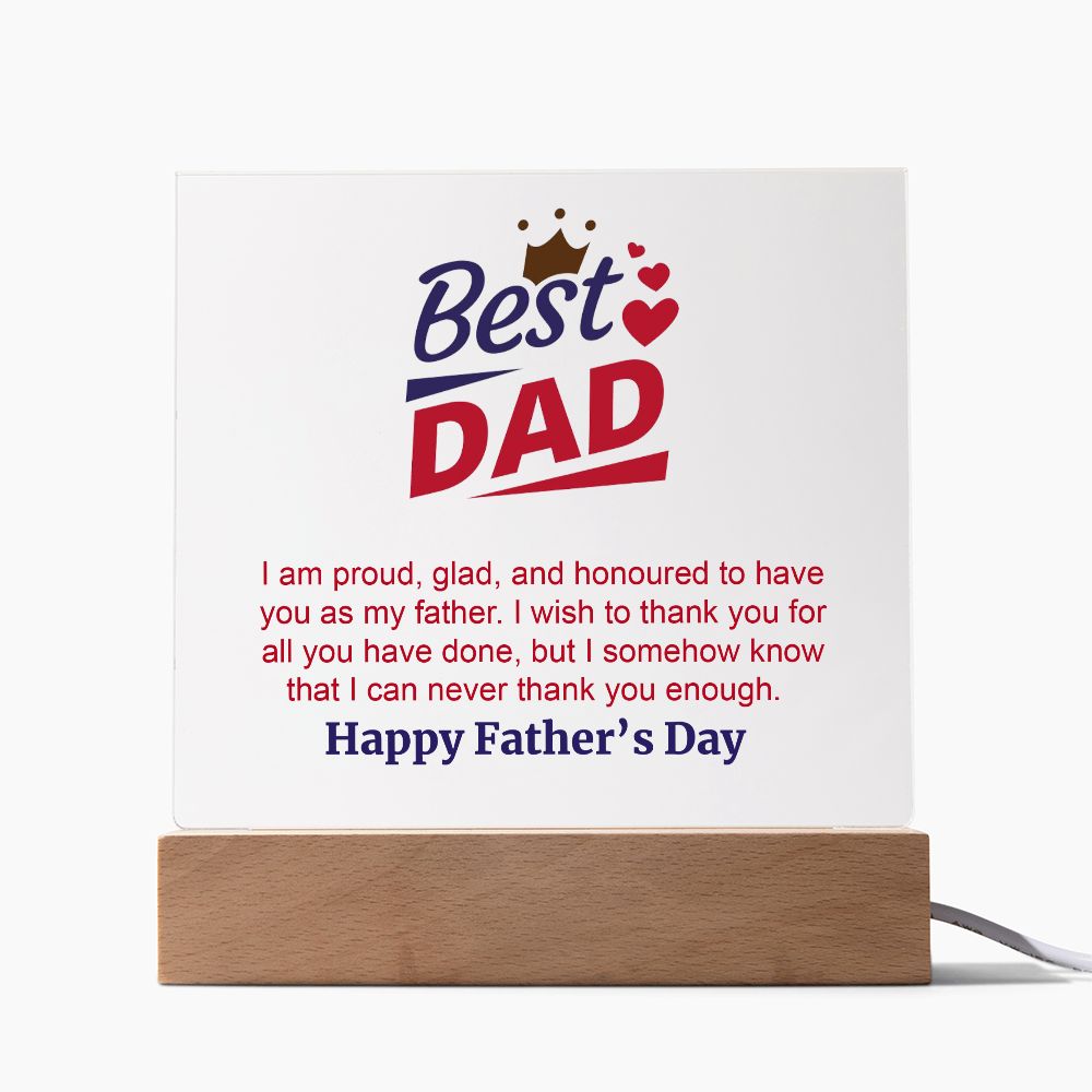Best DAD❤ I am proud, glad, and honoured to have you as my father. I wish to thank you for all you have done, but I somehow know that I can never thank you enough. Happy Father's Day