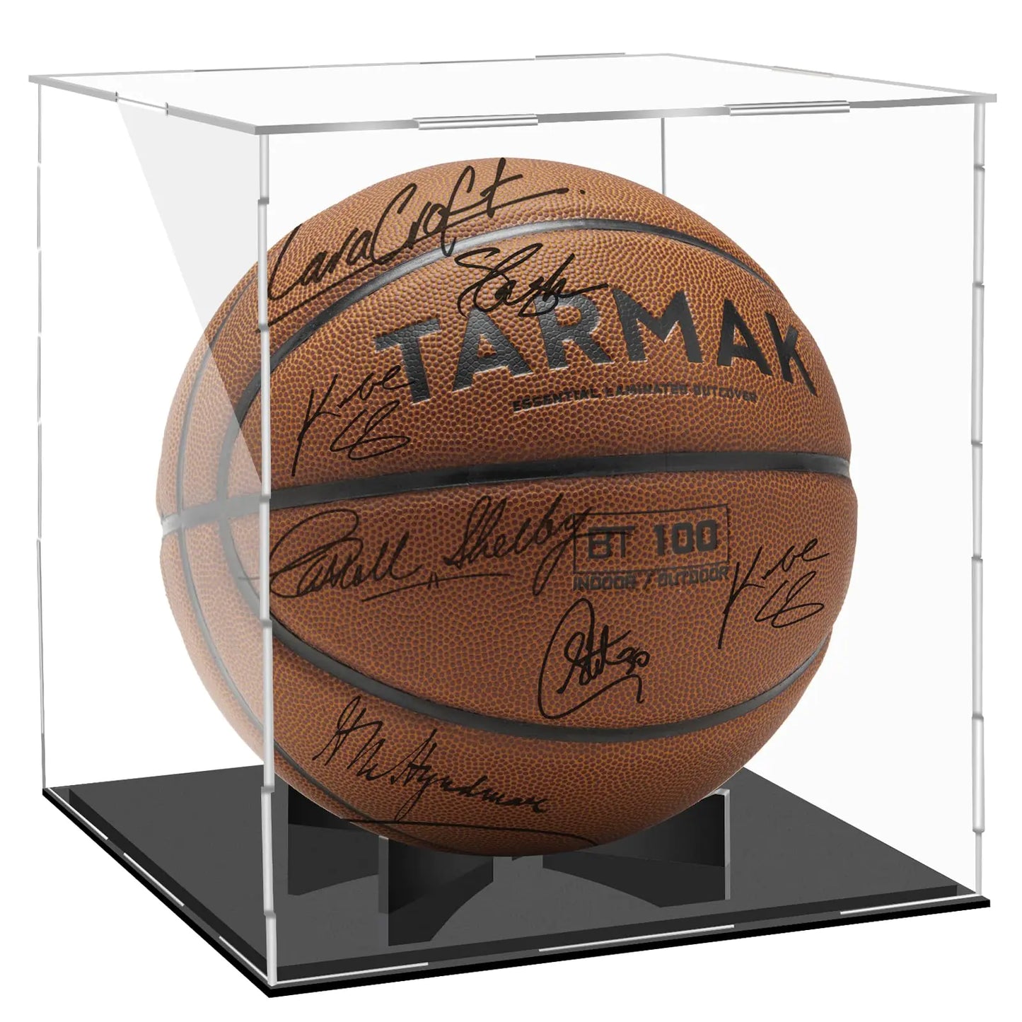 Clear Acrylic Basketball Display Case Full Size Basketball