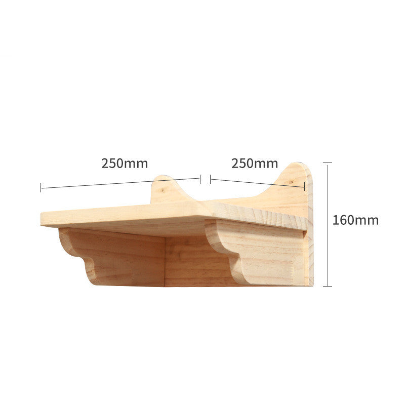 Pet Cat Climbing Frame Wall Type Solid Wood Wall Hanging Platform Ladder Pets Accessories Emporium Discounts