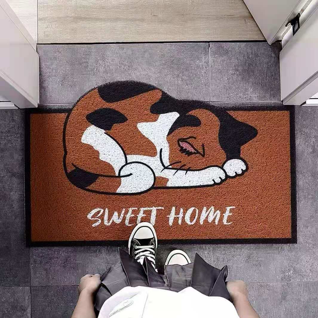 Entrance Door Cartoon Silk Ring Mat Entrance Door Emporium Discounts