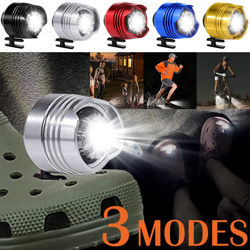LED Headlights For Holes Shoes IPX5 Waterproof Shoes Light 3 Modes 72 Hours Glowing Small Lights For Dog Walking Camping Outdoor Emporium Discounts 5 Daily Products Discounts