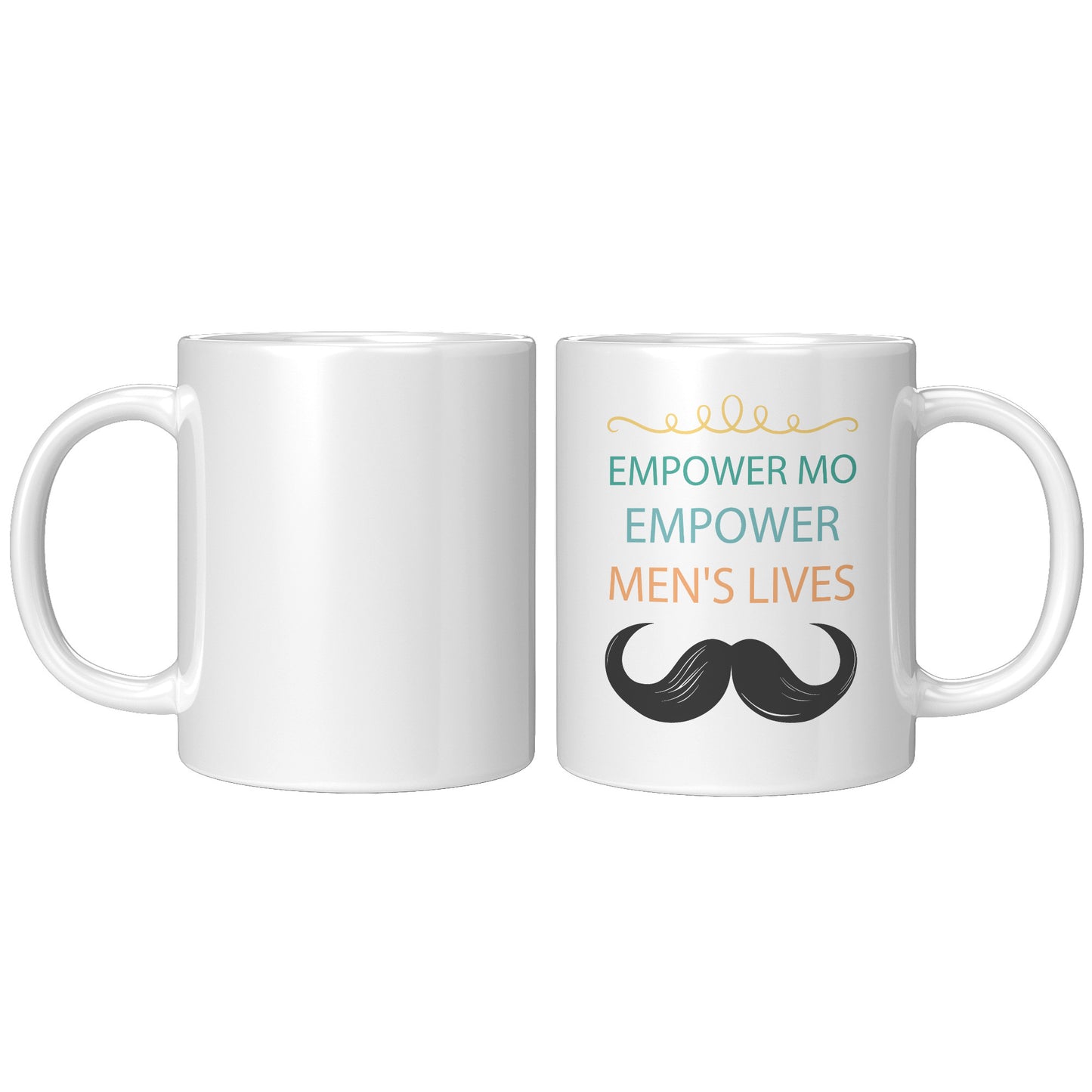 11OZ Movember MUG Empower MO Empower Men's Lives Right-Handed