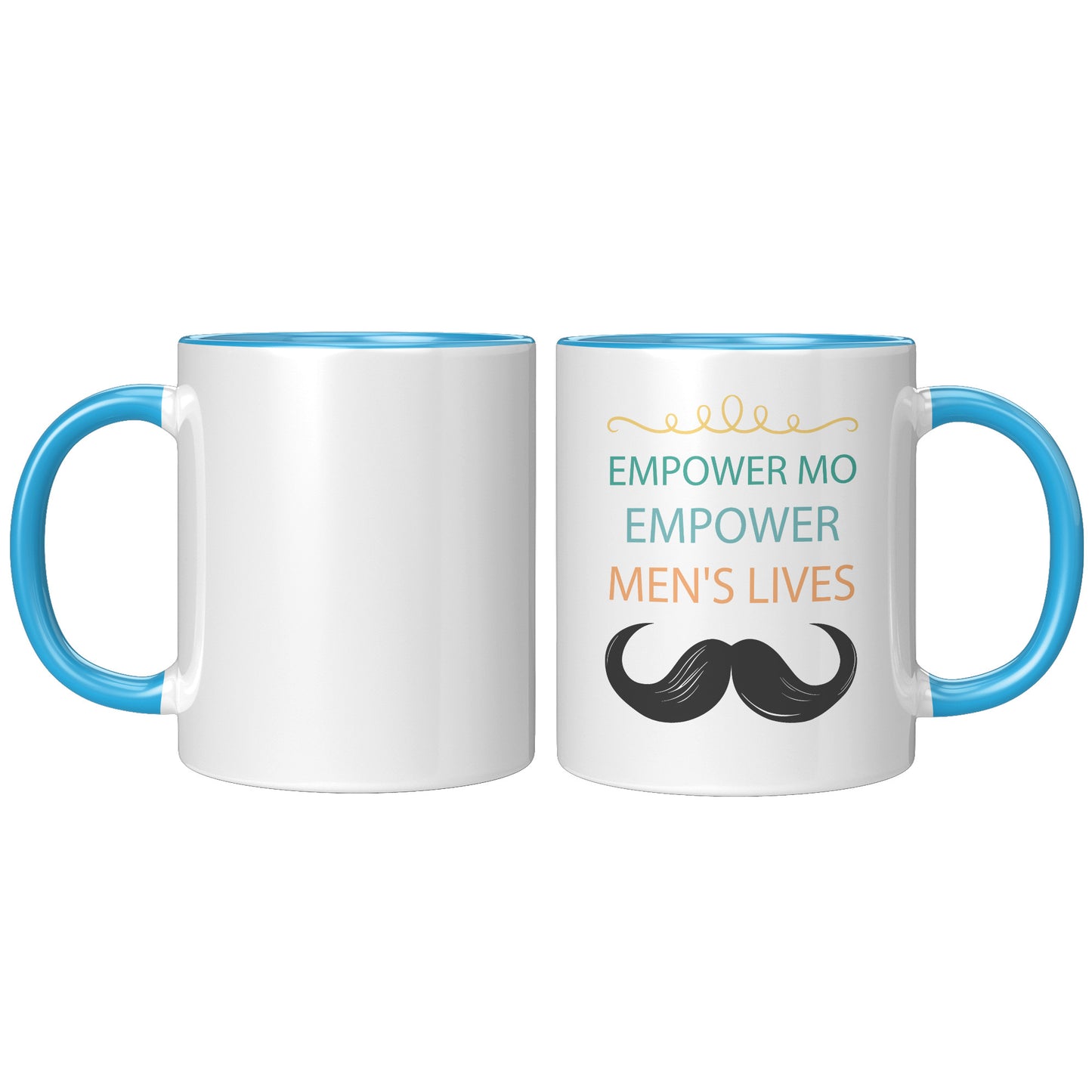 11OZ Movember MUG Empower MO Empower Men's Lives Left-Handed