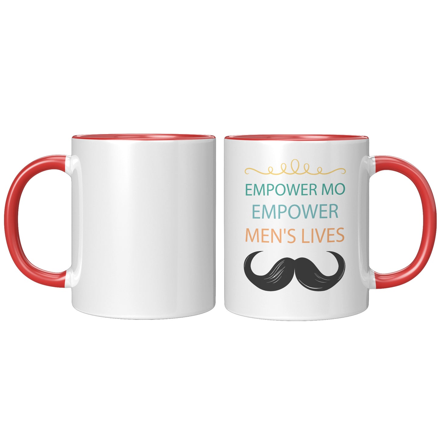 11OZ Movember MUG Empower MO Empower Men's Lives Left-Handed