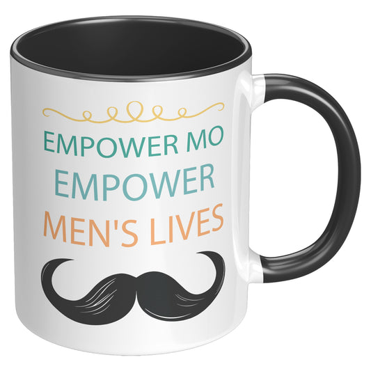 11OZ Movember MUG Empower MO Empower Men's Lives Left-Handed