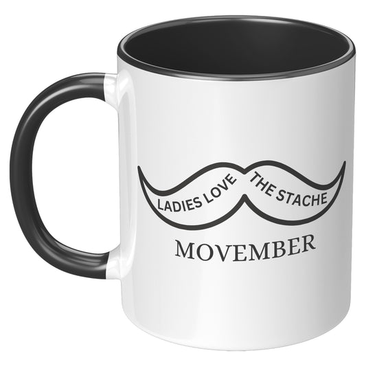 11oz Accent Movember Mug Design 1