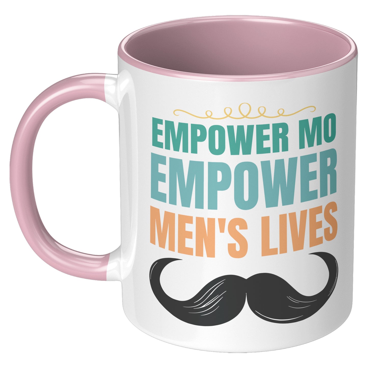 11oz Accent Mug Movember EMPOWER MO EMPOWER MEND"S LIVES Both Side