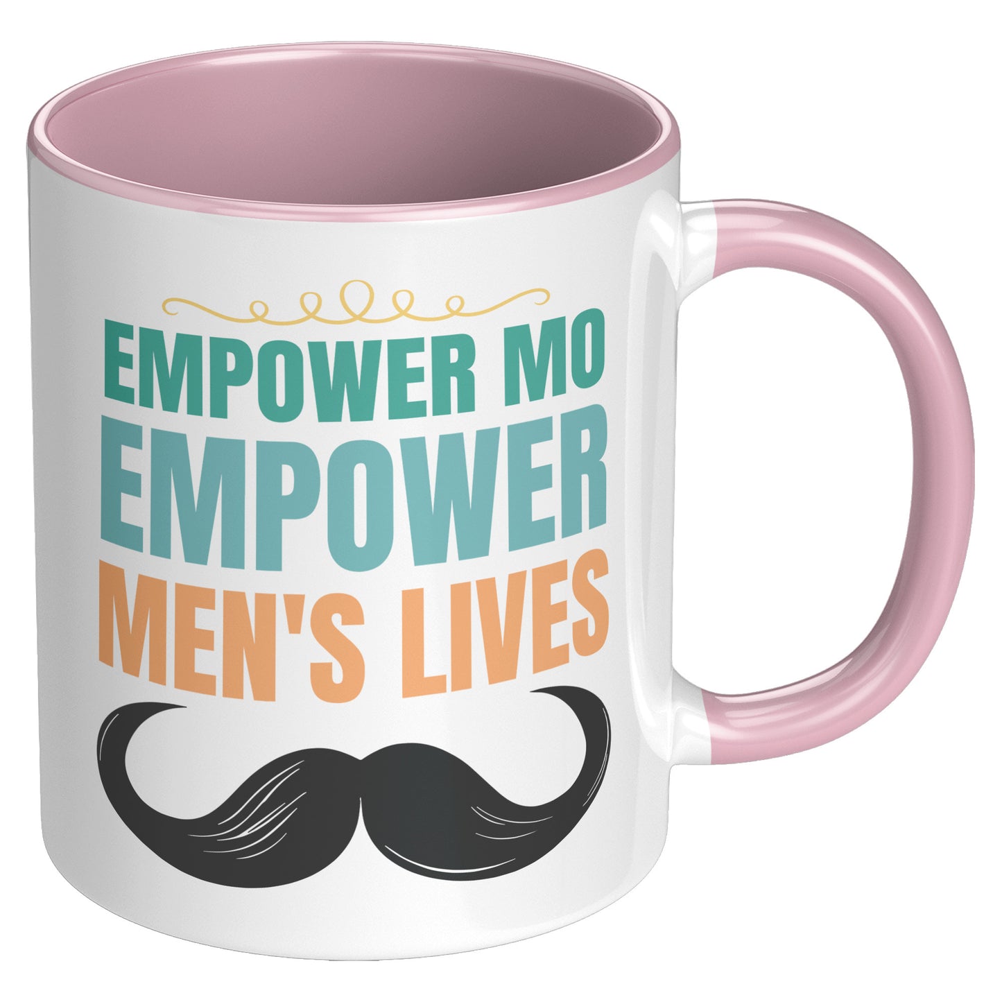 11oz Accent Mug Movember EMPOWER MO EMPOWER MEND"S LIVES Both Side