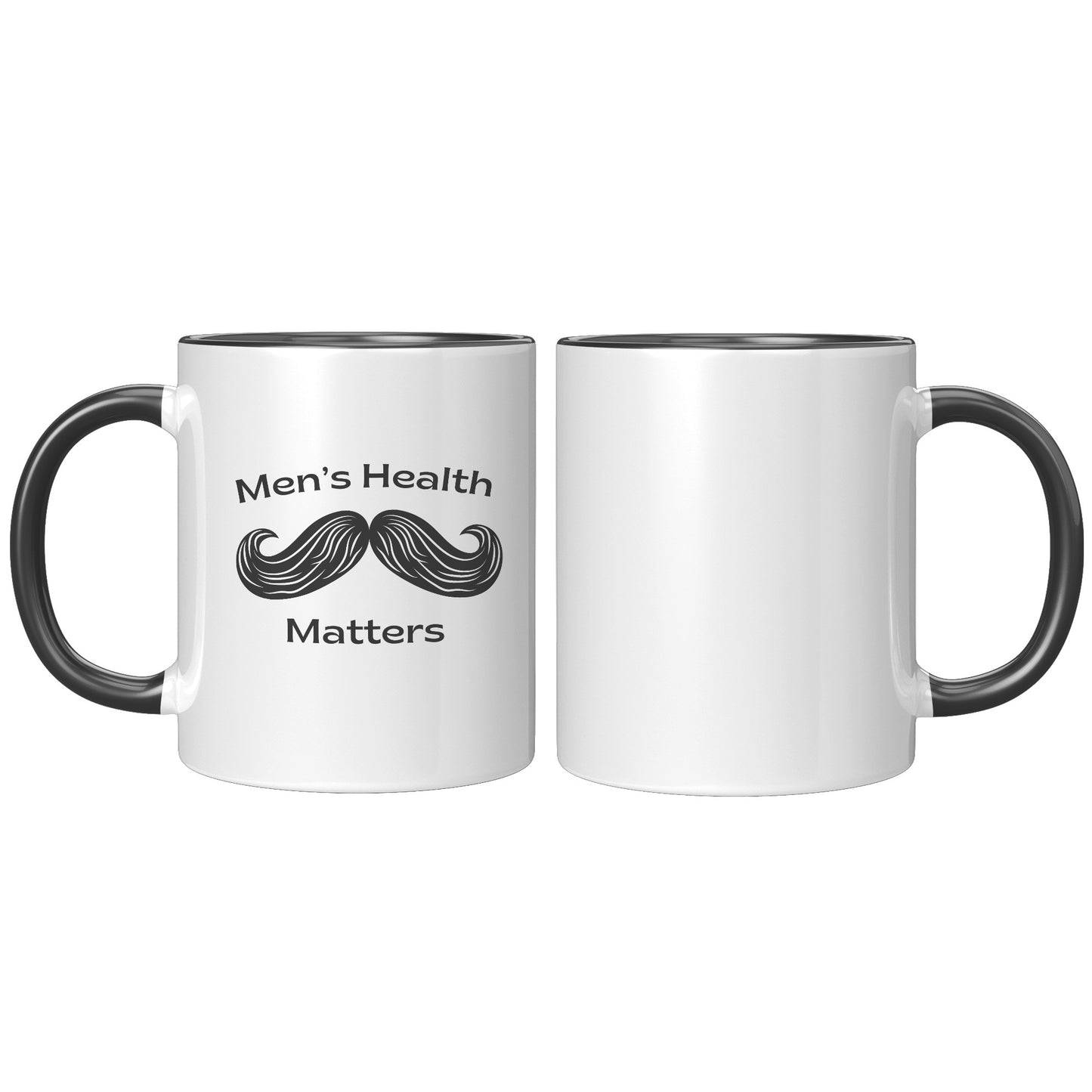 11oz Accent Mug Movember Men's Health Matters Left-Handed Moustache #2