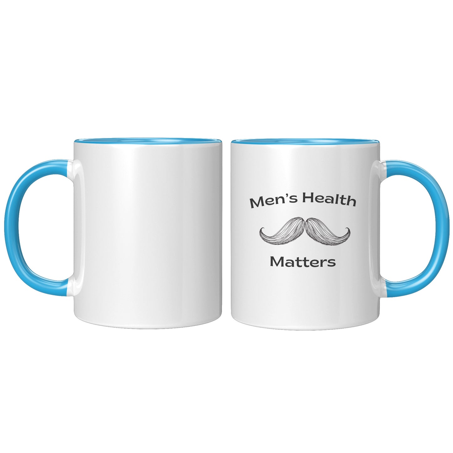 11oz Accent Mug Movember Men's Health Matters Right-Handed Moustache #2