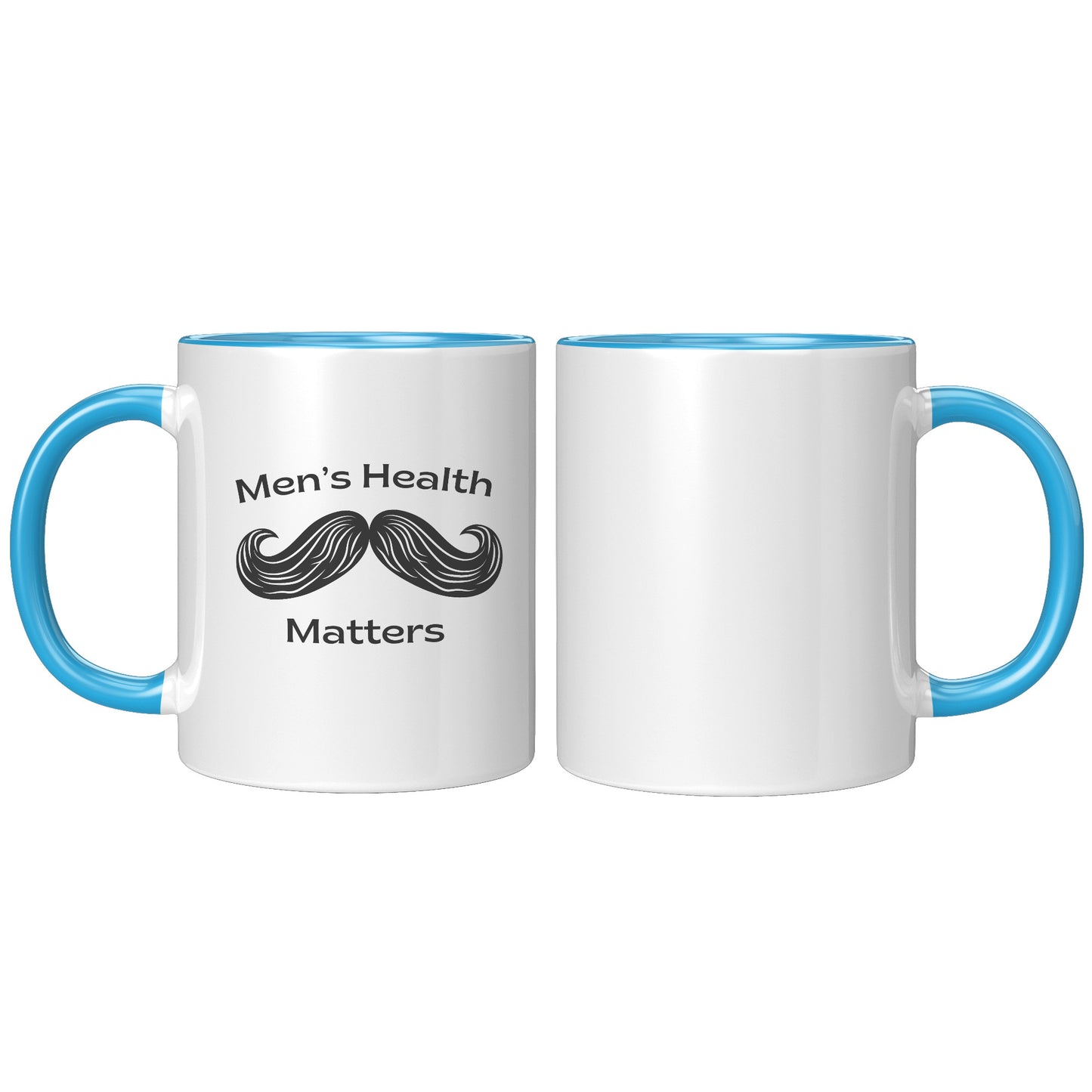 11oz Accent Mug Movember Men's Health Matters Left-Handed Moustache #2