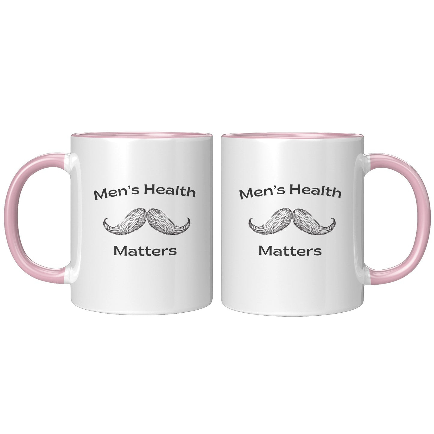 11oz Accent Mug Movember Men's Health Matters Both Side Moustache #2