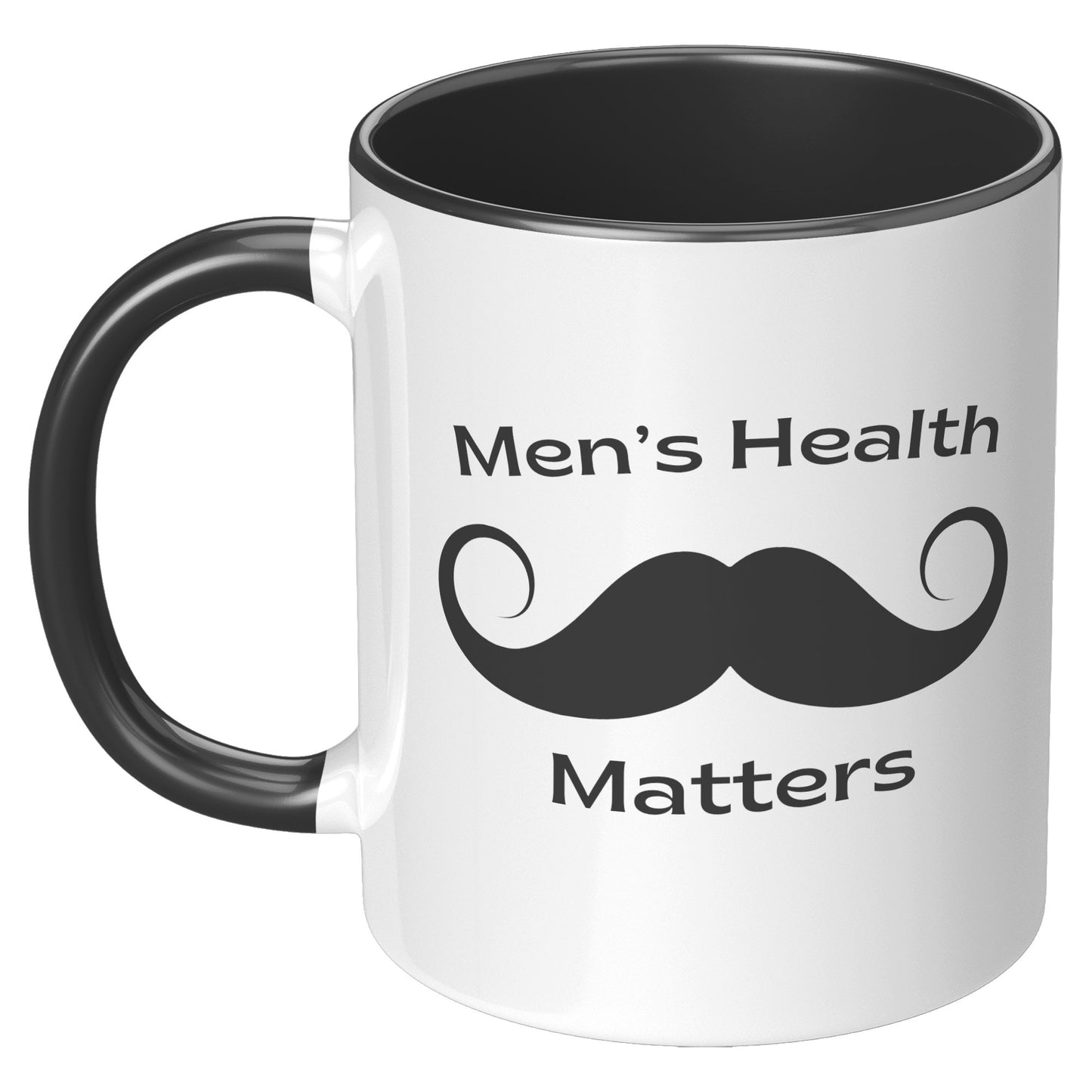 11oz Accent Mug Movember Men's Health Matters Left-Handed