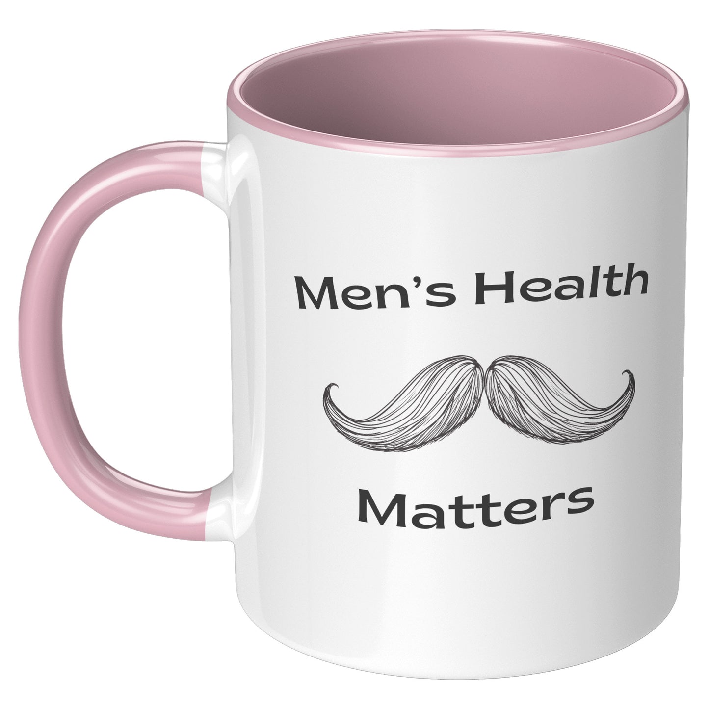 11oz Accent Mug Movember Men's Health Matters Both Side Moustache #2