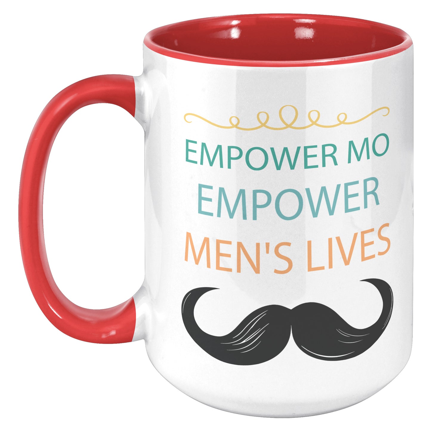 15OZ Movember Accent MUG Empower MO Empower Men's Lives Left-Handed