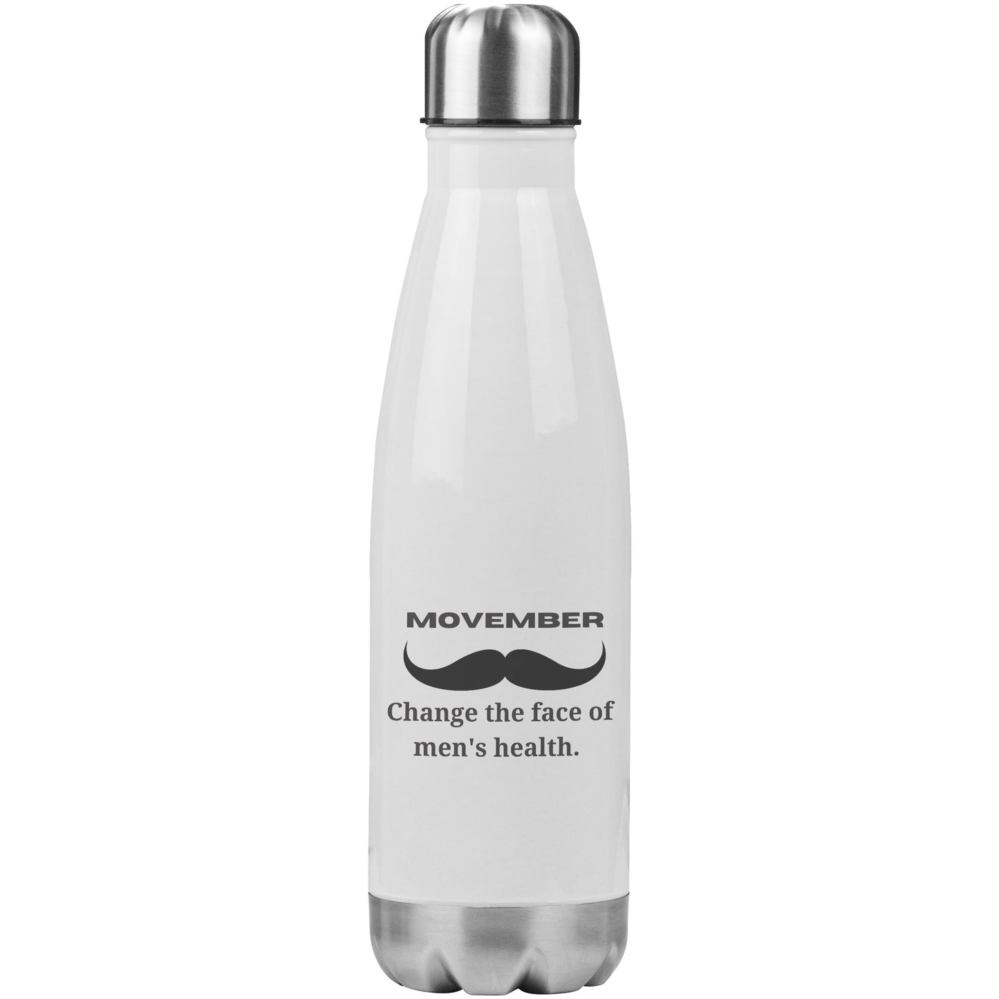 200Z Insulated Water Bottle Movember Change The Face Of Men's Health Both Side