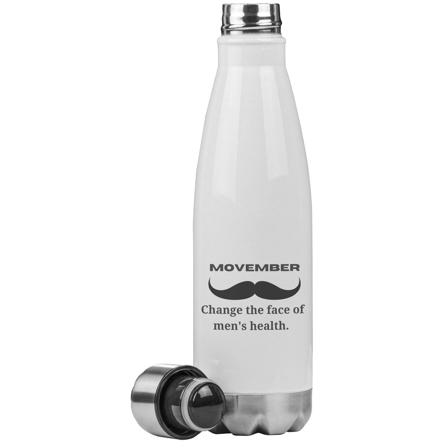 200Z Insulated Water Bottle Movember Change The Face Of Men's Health Both Side
