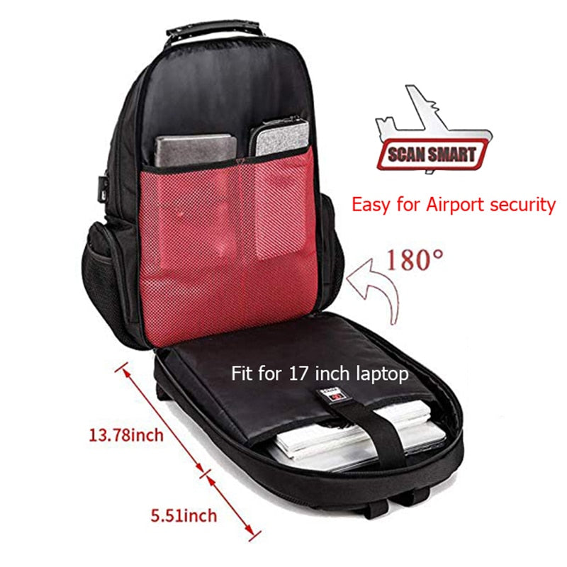 Male 45L Travel backpack 15.6 Laptop Backpack Men USB Anti theft Backpacks for teens schoolbag youth mochila women back bag Emporium Discounts