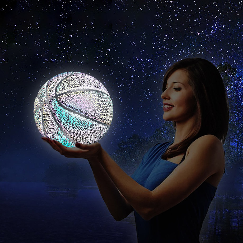 Glowing Luminous Fluorescent Basketball Night Game Basketball Emporium Discounts