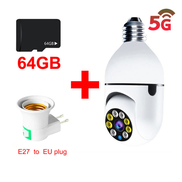 Seeking an affordable yet reliable surveillance camera? The Bulb Surveillance Camera is the ideal choice! This top-tier camera is perfect for home and business security, featuring night vision, human tracking, and WIFI connection. You can stay connected to your camera feed from anywhere, and with two-way audio talk, you can communicate with people on-site. Enjoy quality surveillance without breaking the bank with the Bulb Surveillance Camera.