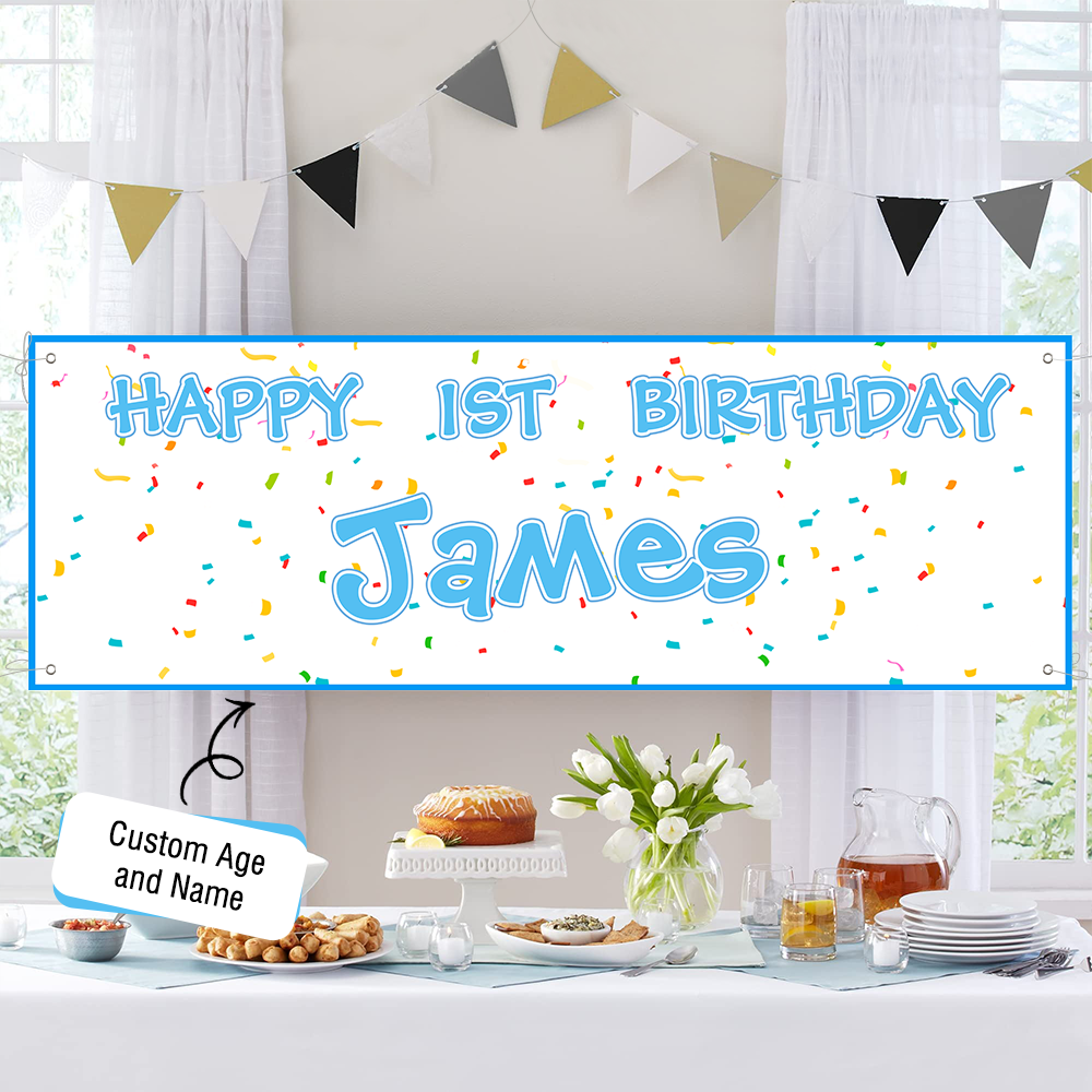 Custom Name Birthday Banner Party Backdrop Decorations Emporium Discounts