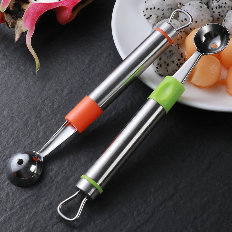 A3201 Stainless Steel Fruit Digger Home Creative Watermelon Digging Spoon Kitchen Fruit Carving Tool