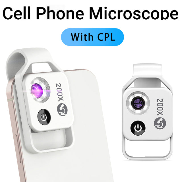 Capture HD pics with detail using the Phone Camera Video Micro Lens. Get close to your subject with the 200x zoom feature, perfect for lab work, STEM, jewelry appraisal, health diagnosis, art, outdoor exploration and more. The lightweight design and clip make it compatible with single and dual-camera phones. Get yours today!