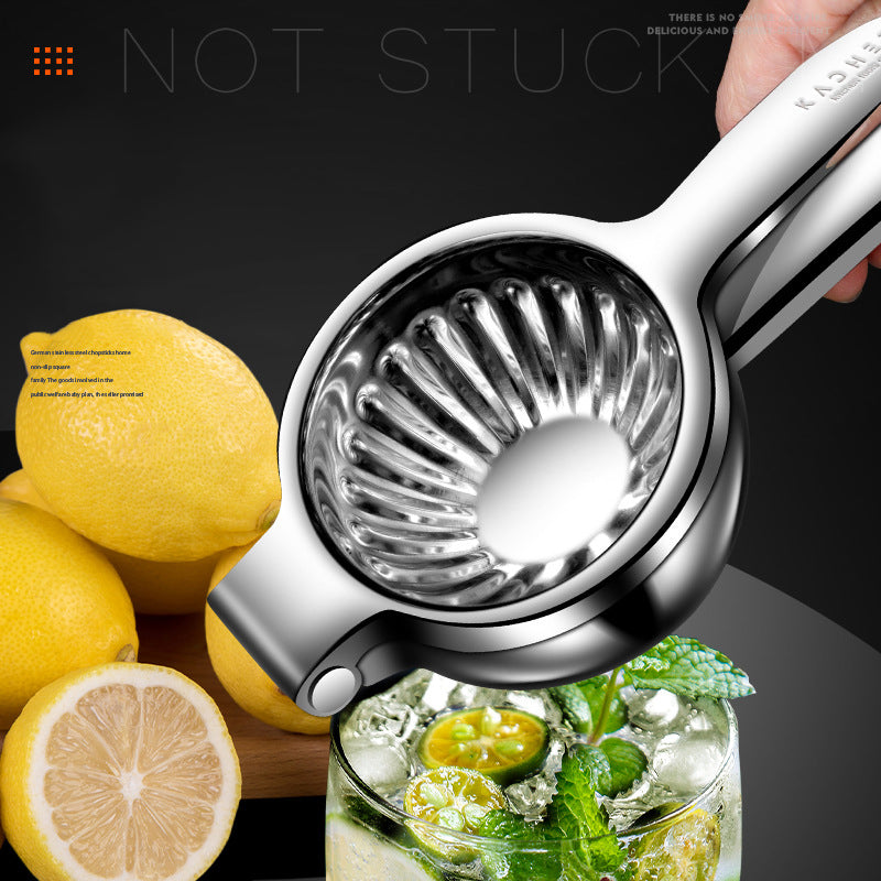Manual multi-function lemon and orange juice press stainless steel Emporium Discounts
