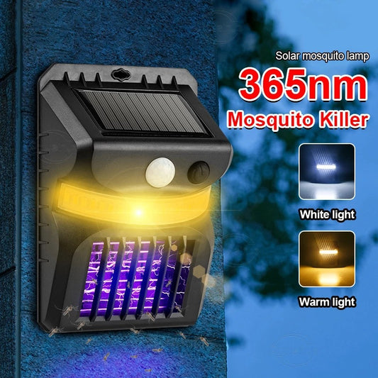 LED New Solar Mosquito Killing Lamp Garden Upgrade Mosquito Repellent Lamp Human Intelligent Sensor Wall Lamp Emporium Discounts