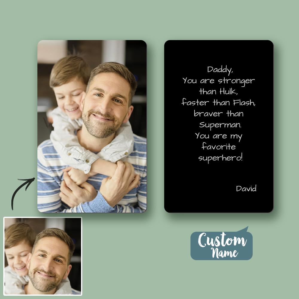 232428870907723784 This metal wallet insert card, featuring a lovely photo of you both, is the ideal gift for that special person in your life. Make a statement of love and commitment with the Photo Wallet Card - a timeless token of appreciation for every occasion.