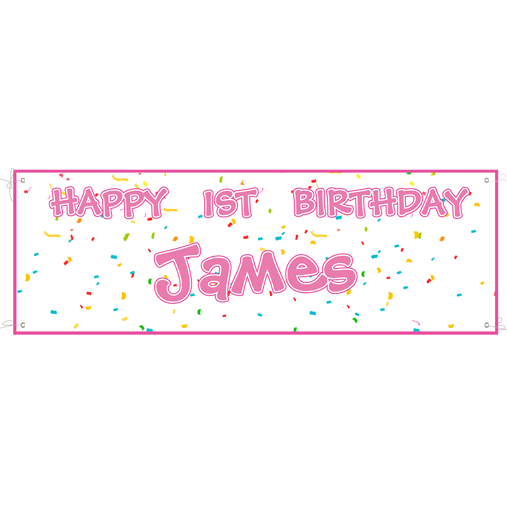 Custom Name Birthday Banner Party Backdrop Decorations Emporium Discounts