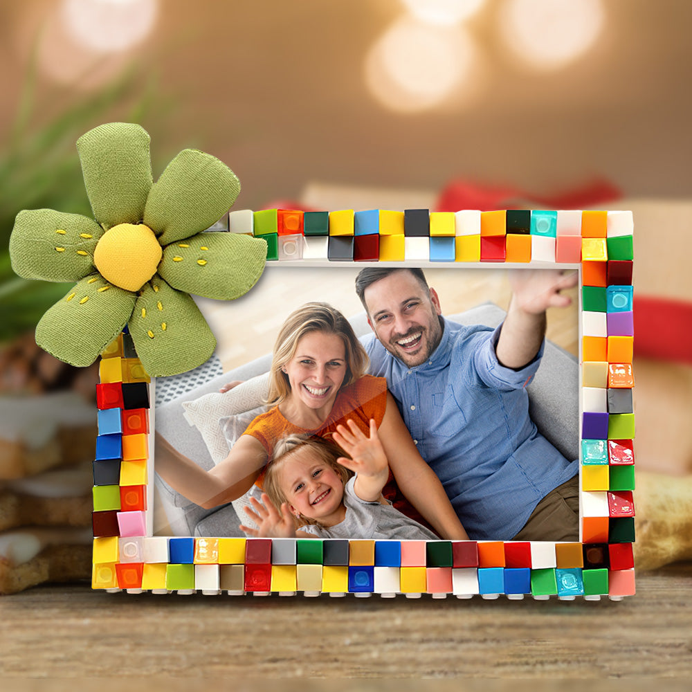 Personalized Colourful Building Blocks Picture Frame DIY Photo Frame Emporium Discounts