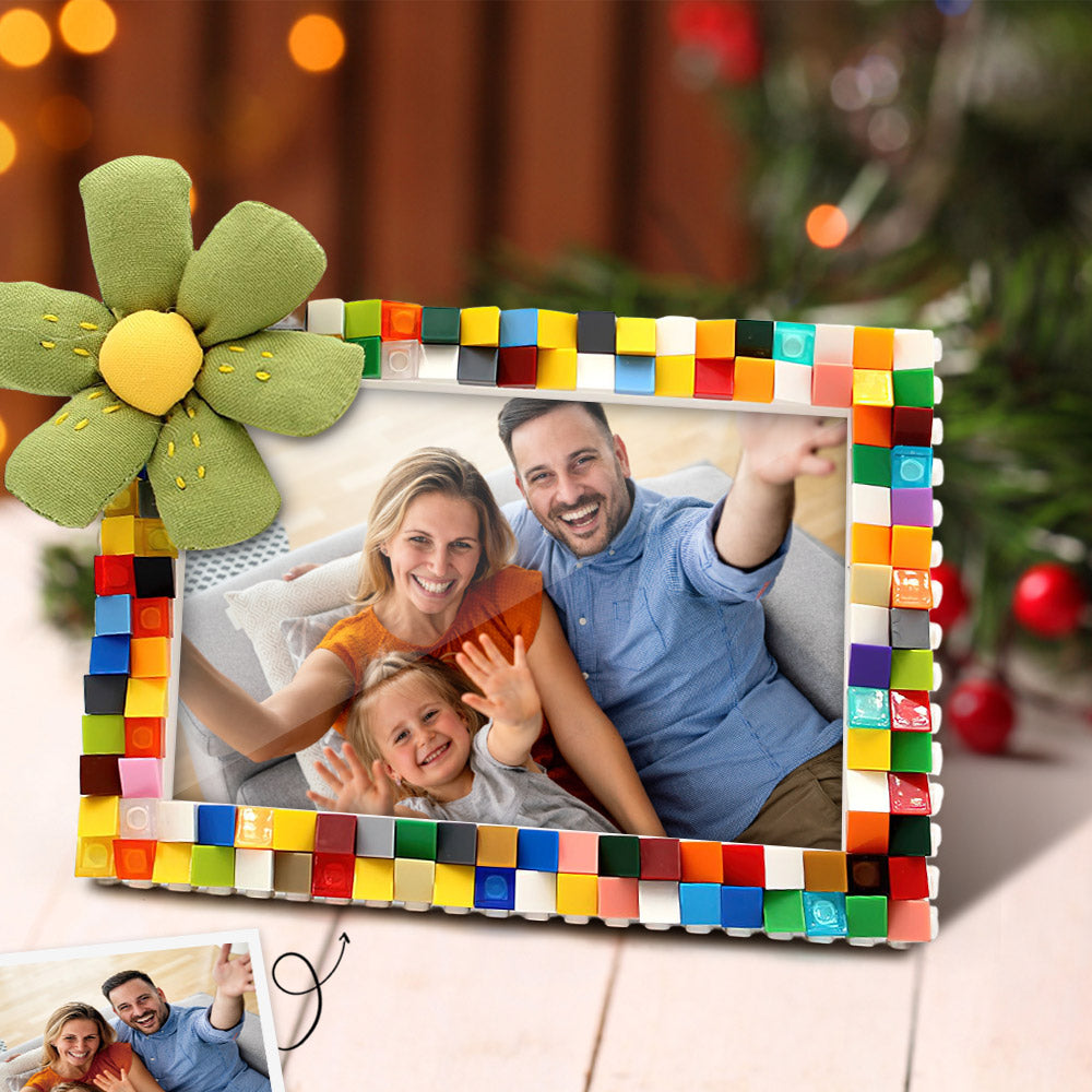 Personalized Colourful Building Blocks Picture Frame DIY Photo Frame Emporium Discounts