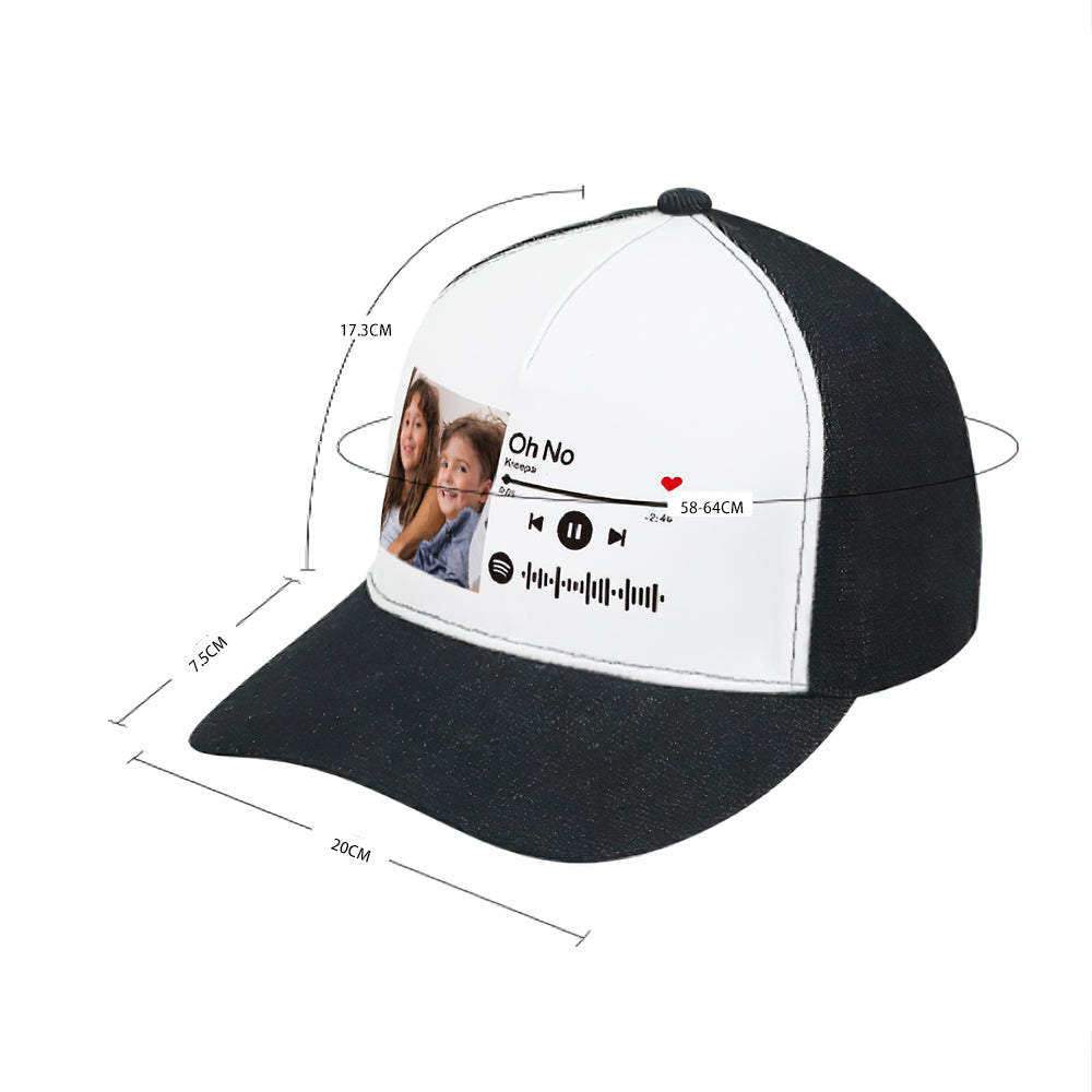 Personalised Spotify Code Baseball Cap Gifts for Family