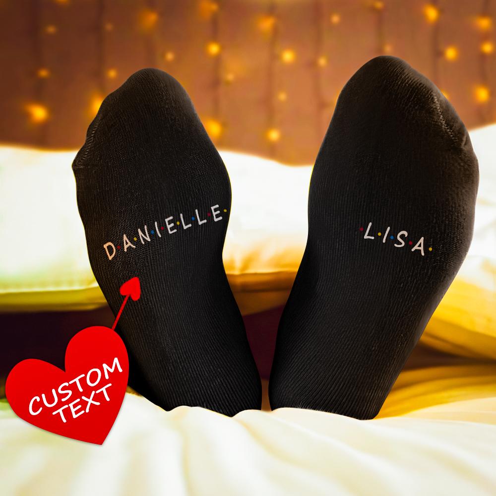 Custom Engraved Socks Friend Socks - Personalised Socks Gifts Emporium Discounts