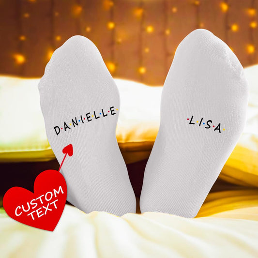 Custom Engraved Socks Friend Socks - Personalised Socks Gifts Emporium Discounts