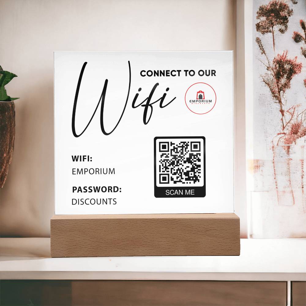 Connect To Our Wifi with Logo