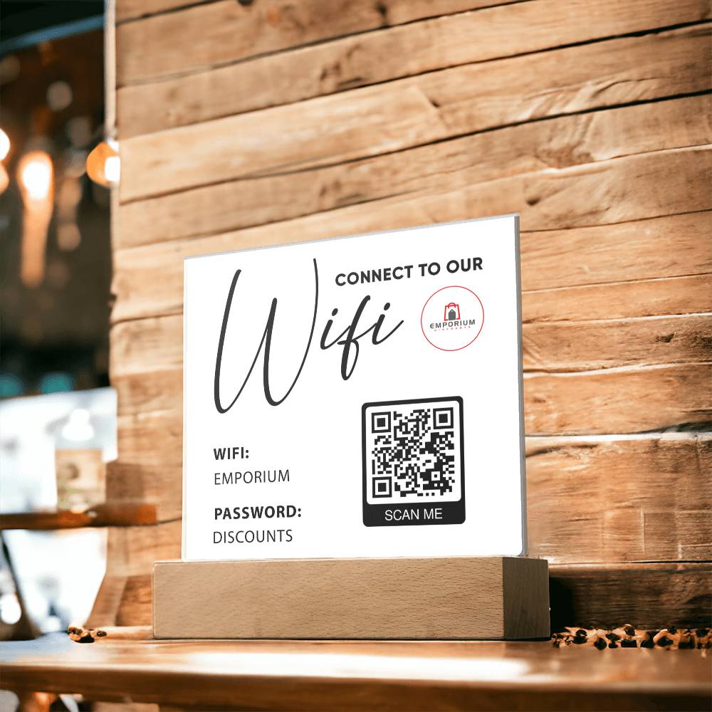 Connect To Our Wifi with Logo